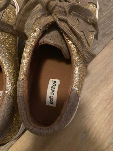 Not Rated Gold Glitter  Sneakers - Size 10