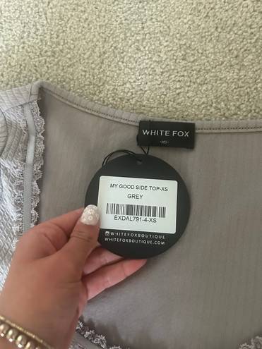 White Fox Boutique grey top