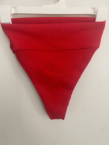 Beach Riot Red Highwaisted Bottoms