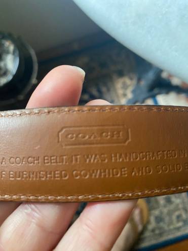 Coach Vintage Leather Belt