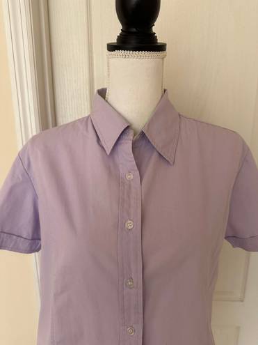 Mountain Lake Woman’s Lavender Short Sleeve Shirt/Top, Sz L