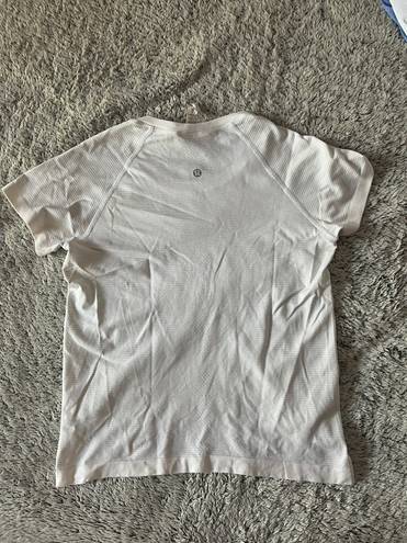 Lululemon White Swiftly Tech Short Sleeve