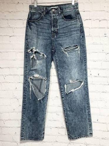 Willow + Root  Women's Size 28 The Vintage Dad Jean Distressed Straight High Rise