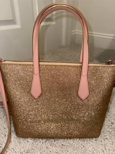 Kate Spade Rose Gold Glitter Crossbody Bag