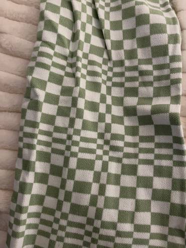 Green Checkered Pants Size M