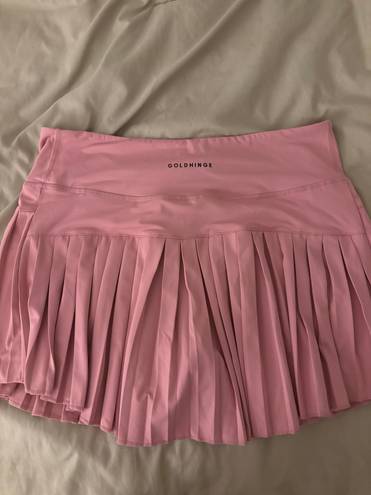 Gold Hinge pink skirt