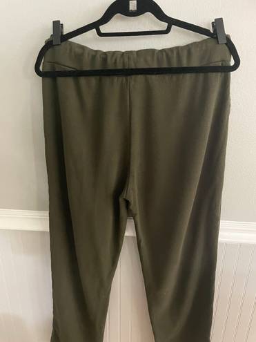 Ted Baker Women's Size 4 Olive Green Fleece Jogging Pants