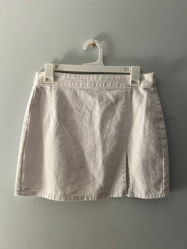 Princess Polly White Denim Skirt