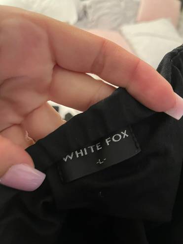 White Fox Strapless Mini Dress Black Size L