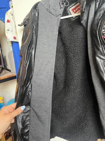 Levi’s Black Faux Leather Jacket