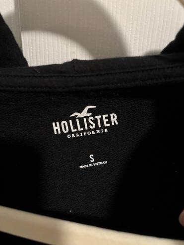 Hollister Black Cropped Zip Up Jacket