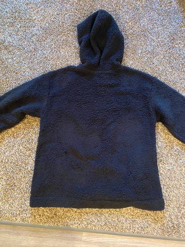 Koolaburra by Ugg Black Sherpa Quarter Zip Hoodie Pullover