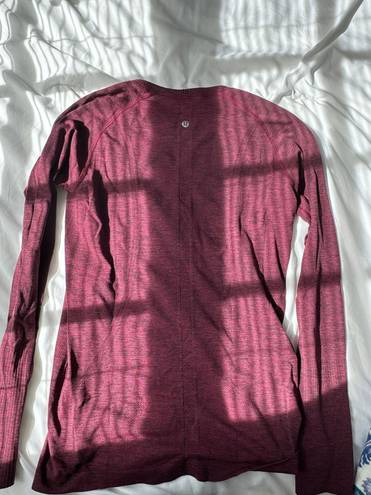 Lululemon Red Long Sleeve