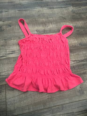 Universal Threads pink universal thread ruffle top