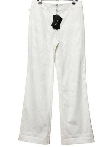 St. John NWT  Collection Fashion Fit Wide Leg Trouser Pants Off White Women’s 6