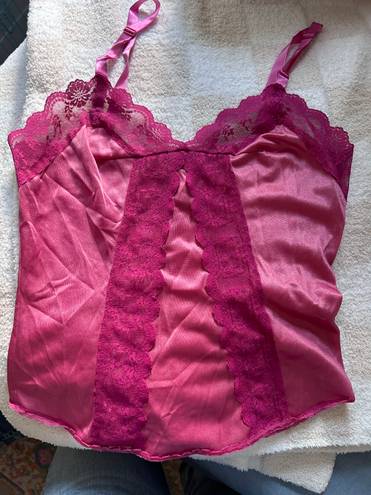 vintage pink lace top