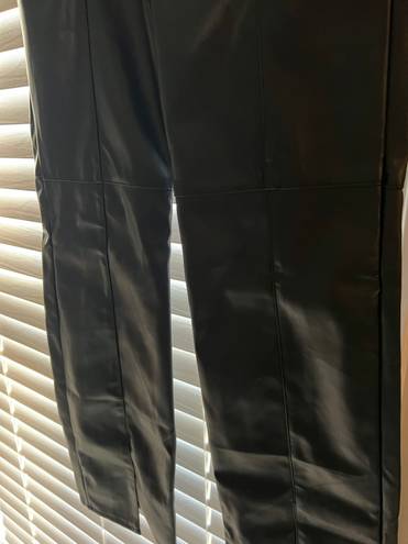 Missguided Black Leather Pants