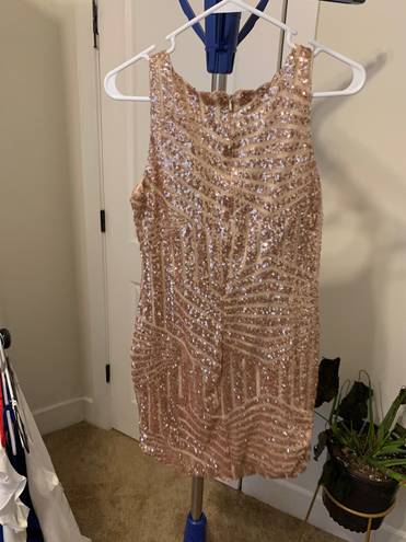 sequin low cut cocktail dress Size 6