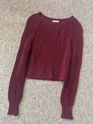 Delia's  maroon knit sweater