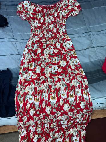 Red Maxi Dress Size M