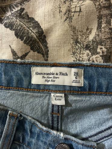 Abercrombie & Fitch High Rise Mom Jean Shorts