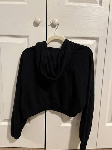 Hollister Black Cropped Zip Up Jacket