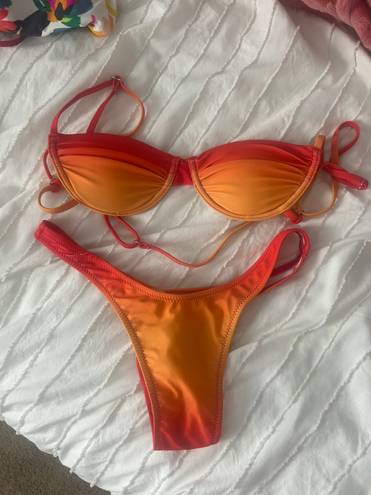 White Fox Boutique Orange Bikini Set