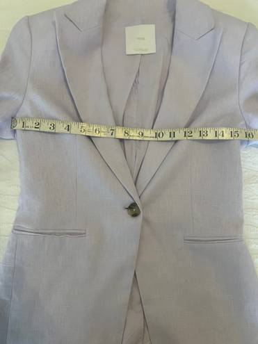 Mango ✨NEW✨  Blazer suit 100% linen Light Pastel Lilac Size 2