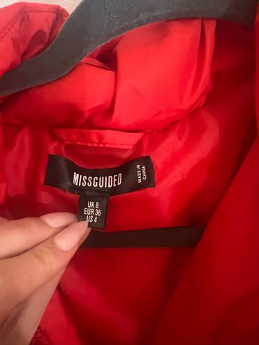 Missguided Red Puffer 