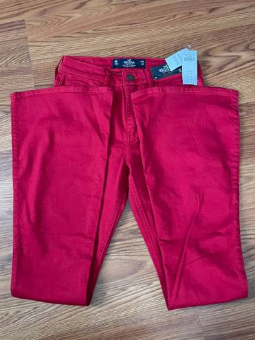 Hollister Red  High-Rise Vintage Flare Jeans