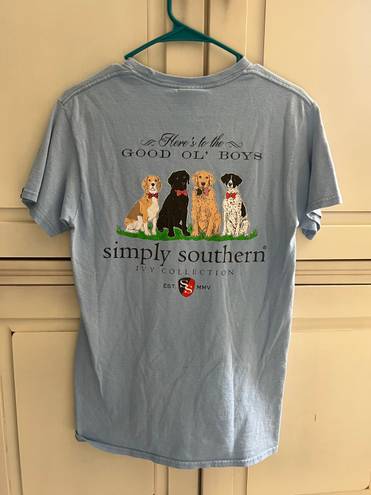 Simply Southern T-Shirt Light Blue Small