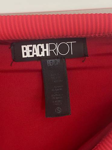 Beach Riot Red Highwaisted Bottoms