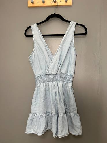 American Eagle Denim Romper With Pockets