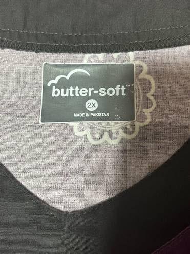 Butter Soft Scrub Top 2X