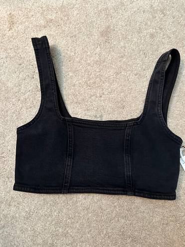 Good American DENIM LIGHT COMPRESSION BRA | BLACK269 SIZE M