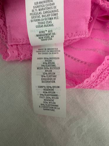 Aerie NWT  Hibiscus Lace Padded Longline Bralette Size M