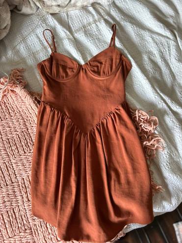 West of Melrose Burnt Orange Dress