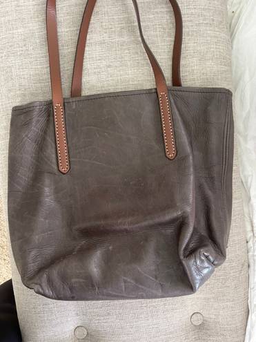 Fount Leather Bucket Bag Brown