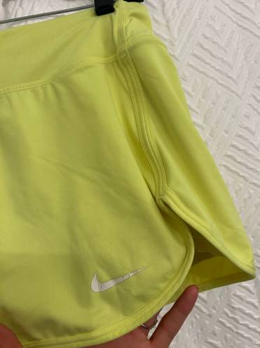 Nike neon yellow bike dri-fit golf skirt 