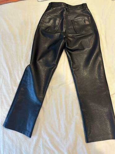 Aritzia Wilfred Faux Leather Black Pants Great Condition For A Night Out