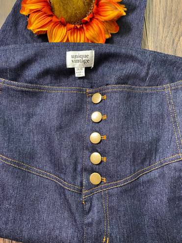 Unique Vintage Denim Blue High Waisted Monty Skinny Jeans NWOT | 2XL |