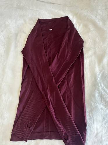 Lululemon Swiftly Tech Long Sleeve 4 Burgundy/Maroon