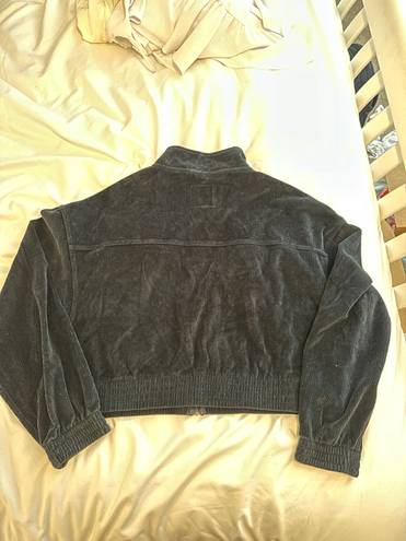 American Eagle AE Cropped Corduroy Zip Up