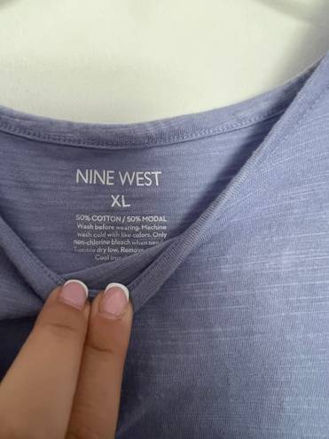 Nine West baby blue tank top