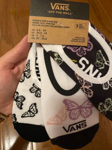 Vans NWT Van’s Butterfly Women's No Show Liner socks - 3 Pack