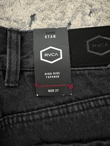 RVCA high rise tapered black jeans