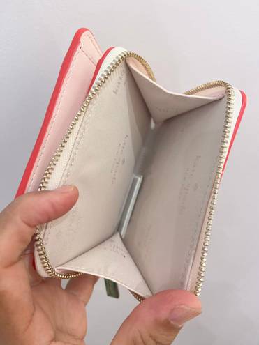 Kate Spade Strawberry Dreams Small Zip Around Bifold Wallet # KG653