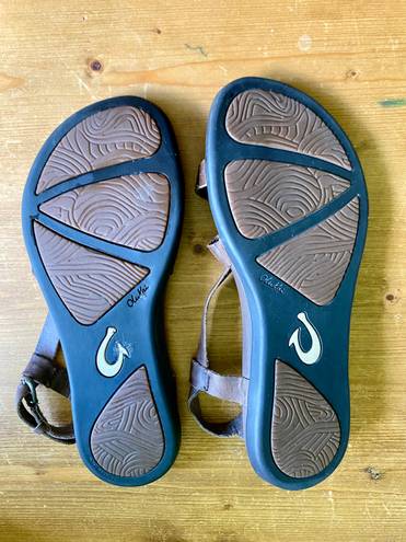 Olukai Upena Leather Women’s Sandals Size 9