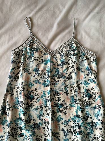 Aeropostale Blue And Pink Floral Print Dress