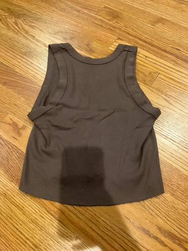 John Galt Brown Connor Tank Top